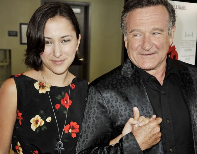 Robin Williams with daughter Zelda